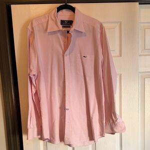 Vineyard Vines Men's Slim Fit Tucker Light Pink Long Sleeve Shirt